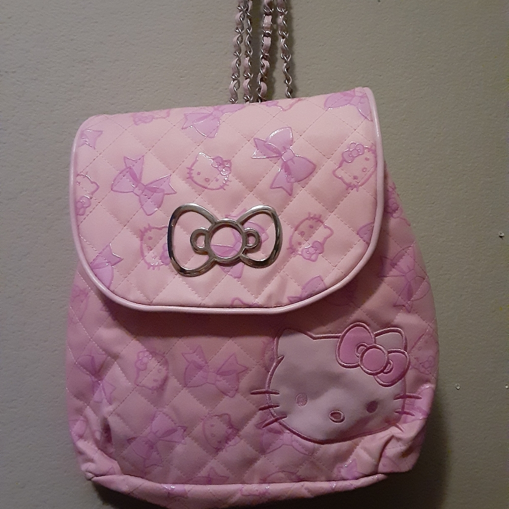Light pink hello kitty backpack